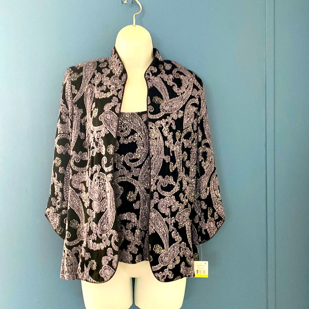 2 piece evening camisole and jacket